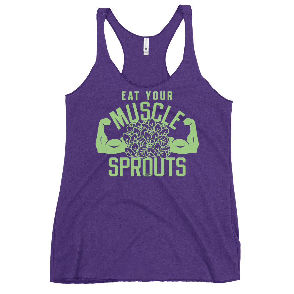 Eat Your Muscle Sprouts Women's Racerback Tank
