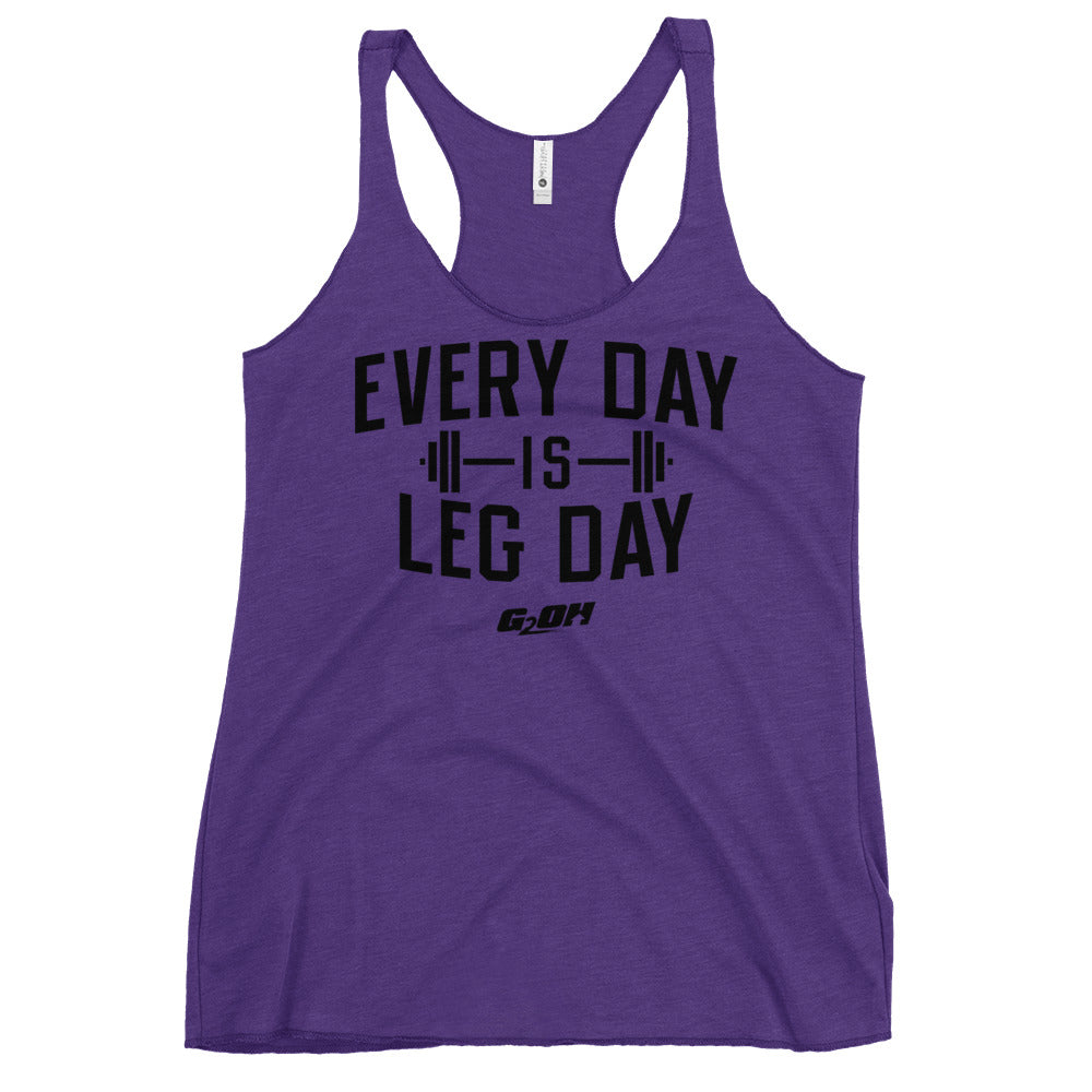 Every Day Is Leg Day Women's Racerback Tank