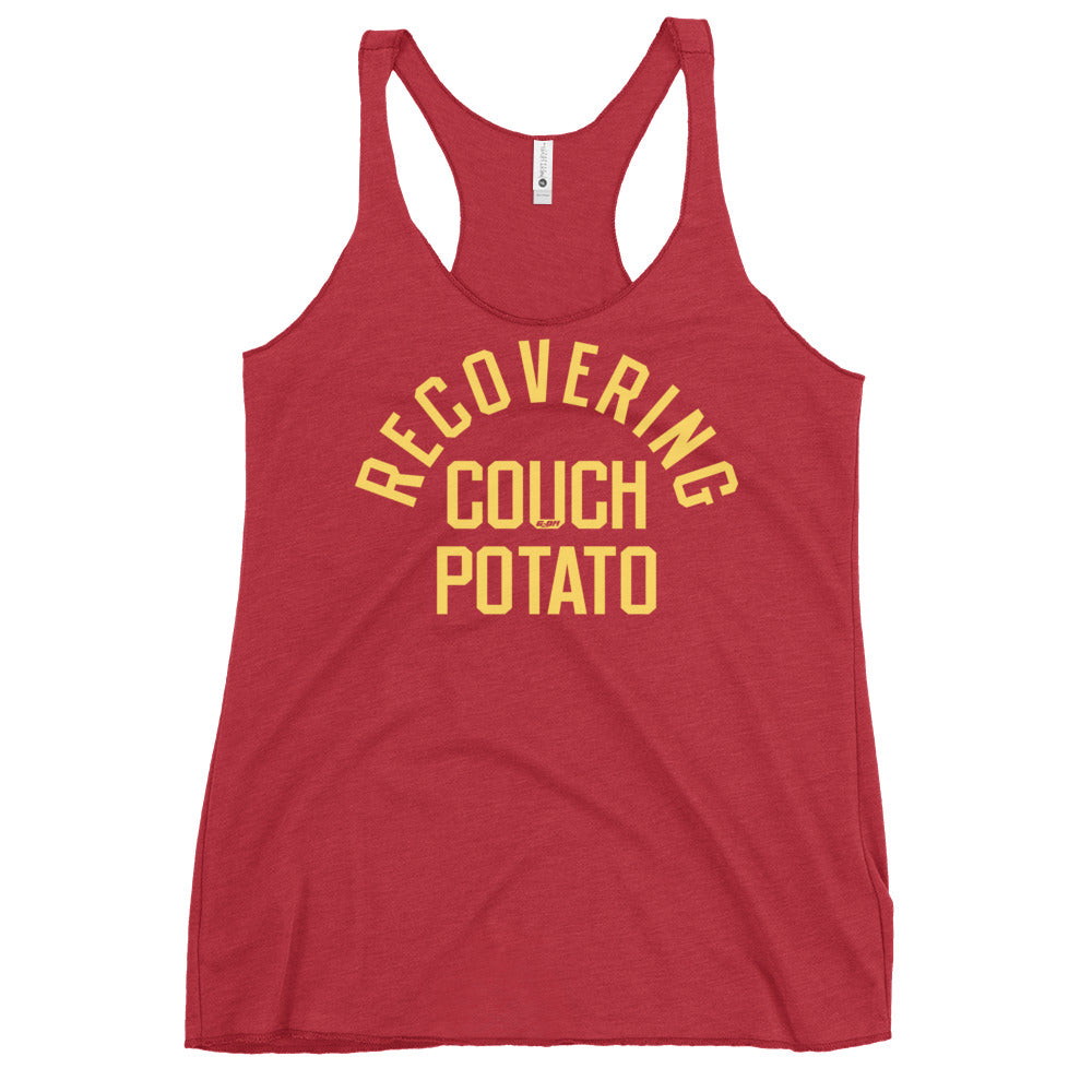 Recovering Couch Potato Women's Racerback Tank