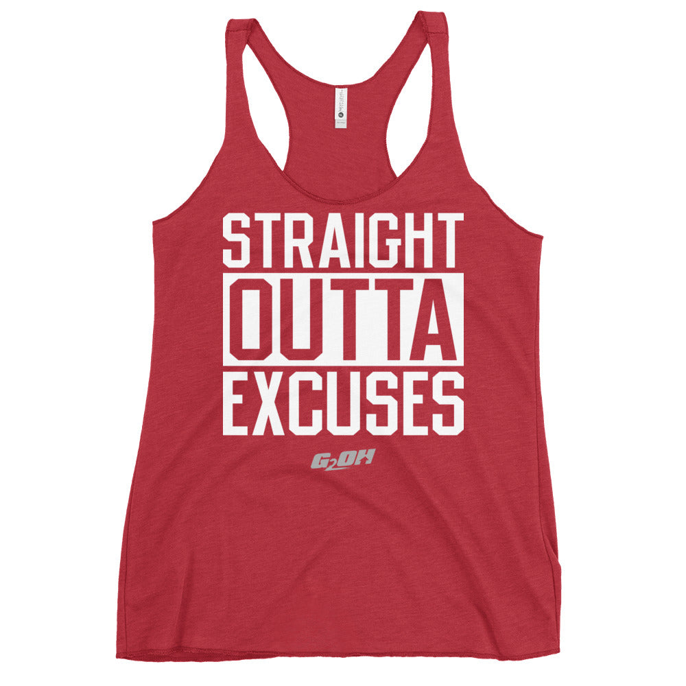 Straight Outta Excuses Women's Racerback Tank