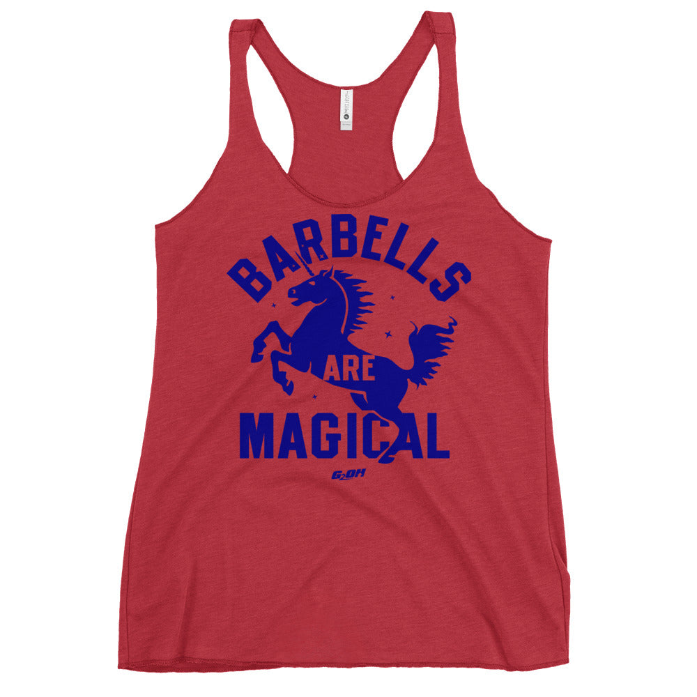 Barbells Are Magical Women's Racerback Tank