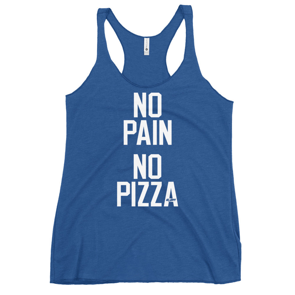 No Pain No Pizza Women's Racerback Tank