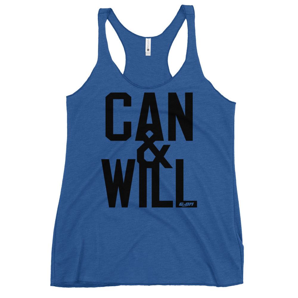 Can And Will Women's Racerback Tank