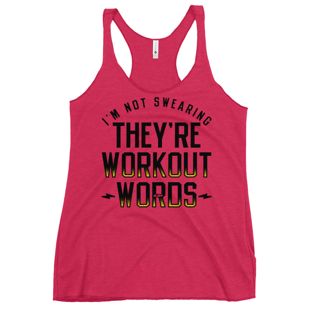 They're Workout Words Women's Racerback Tank