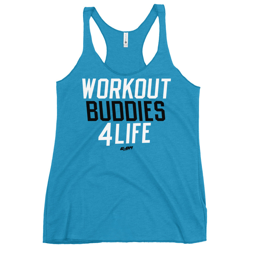Workout Buddies 4 Life Women's Racerback Tank
